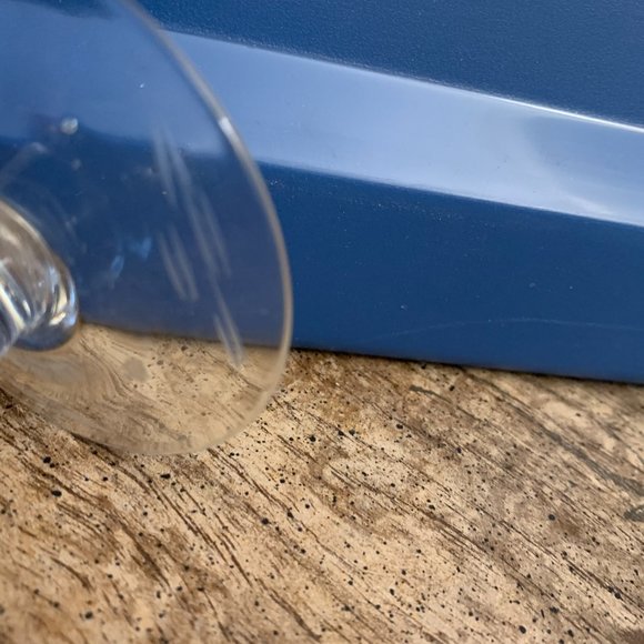 VINTAGE CRYSTAL CLEAR BUD VASE ETCHED FOOTED CUT EDGE FLOWERS #505 - Picture 4 of 4